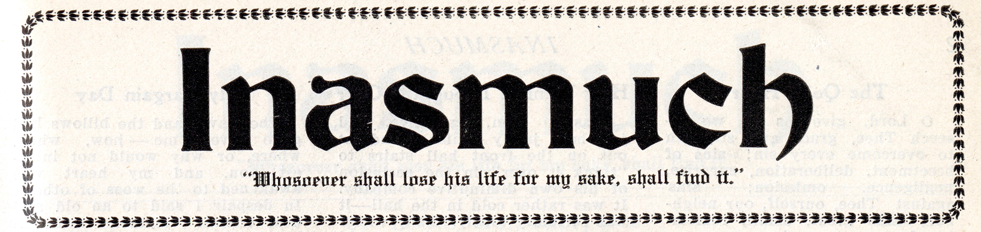 Inasmuch