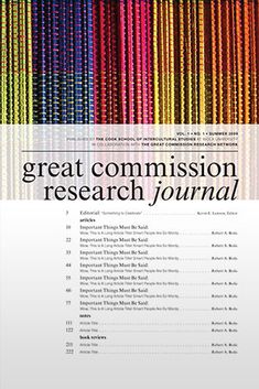 Great Commission Research Journal