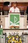 A Student Speaking in Estes Chapel - Close Up by Asbury Theological Seminary Communications