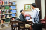 International Students Talking in the Library - 2 by Asbury Theological Seminary Communications
