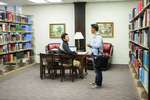International Students Talking in the Library - 3 by Asbury Theological Seminary Communications
