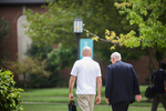 Devin Marks and Dr. Bob Stamps Walking on Campus - 2 by Asbury Theological Seminary Communications