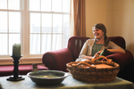 Jessica Hamilton Laughing in Her Home - 3 by Asbury Theological Seminary Communications