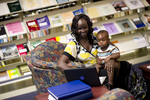 A Mother and Child in the Orlando Library by Asbury Theological Seminary Communications
