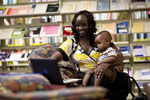 A Mother and Child in the Orlando Library - 3 by Asbury Theological Seminary Communications
