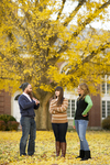 Three Students in the Fall Leaves - 3 by Asbury Theological Seminary Communications