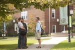 Three Male Students Talking on Campus by Asbury Theological Seminary Communications