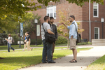 Three Male Students Talking on Campus - 4 by Asbury Theological Seminary Communications