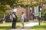 Three Male Students Talking on Campus - 5 by Asbury Theological Seminary Communications