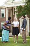 Three Students Outside the Admin Building - 13 by Asbury Theological Seminary Communications