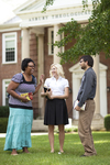 Three Students Outside the Admin Building - 14 by Asbury Theological Seminary Communications