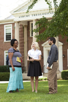 Three Students Outside the Admin Building - 17 by Asbury Theological Seminary Communications