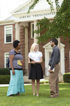 Three Students Outside the Admin Building - 18 by Asbury Theological Seminary Communications