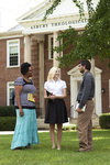 Three Students Outside the Admin Building - 19 by Asbury Theological Seminary Communications