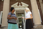Casondra Radford and Chris Johnson on the Steps of the Admin Building - 13 by Asbury Theological Seminary Communications