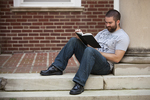 Trevor Johnston on the Steps of the Admin Building - 2 by Asbury Theological Seminary Communications
