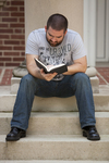 Trevor Johnston on the Steps of the Admin Building - 7 by Asbury Theological Seminary Communications