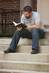 Trevor Johnston on the Steps of the Admin Building - 9 by Asbury Theological Seminary Communications
