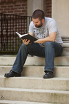 Trevor Johnston on the Steps of the Admin Building - 11 by Asbury Theological Seminary Communications