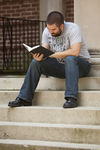 Trevor Johnston on the Steps of the Admin Building - 12 by Asbury Theological Seminary Communications
