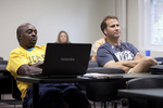 Two Male Students in Dr. Russell West's Class by Asbury Theological Seminary Communications
