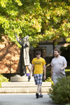 Two Students Walking in Wesley Square by Asbury Theological Seminary Communications