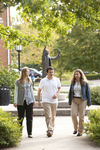 Three Students Walking in Wesley Square - 4 by Asbury Theological Seminary Communications