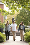 Three Students Walking in Wesley Square - 5 by Asbury Theological Seminary Communications