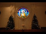 The Jesus Window in Estes Chapel at Christmas (nef) by Asbury Theological Seminary Communications
