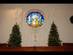 The Jesus Window in Estes Chapel at Christmas (nef) - 2 by Asbury Theological Seminary Communications