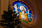 The Jesus Window in Estes Chapel at Christmas (jpg) - 5 by Asbury Theological Seminary Communications