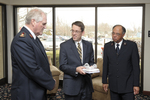 Dr. Tim Tennent Receiving a Gift from Salvation Army Officers - 2 by Asbury Theological Seminary Communications