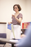 A Female Orlando Student Presenting in Class by Asbury Theological Seminary Communications
