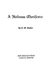 A holiness manifesto by C. W. Butler