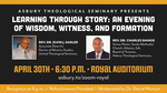 Learning through story : an evening of wisdom, witness, and formation (Video) by J. Elvin Sadler, Charles W. Savage, and David F. Watson