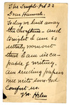 Box 2_6 (Correspondence- Hood, Helen to James, William- 1880-1910- Willards Death, E. Hopkin) by ATS Special Collections and Archives