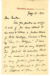 Box 2_7 (Correspondence- Jameson, Florence to Judd, Mrs. Truman- 1877-1906)