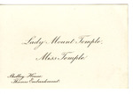 Box 2_15 (Correspondence- Mount Temple, Ledy- 1877-1890_s [many undated]) by ATS Special Collections and Archives