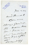 Box 3_14 (Correspondence- Willard, Frances 1890-1897) by ATS Special Collections and Archives