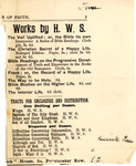 Box 10_14 (Literary Productions-Publications-Lists of works by HWS, n.d.) by ATS Special Collections and Archives