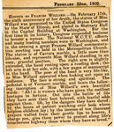 Box 10_30 (Scrapbook Materials- Willard, Frances E.--Statue in House of Representatives, 1905)