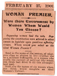 Box 4_19 (Subject Files-Women Premier, 1907)