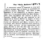 Box 7_4 (Subject Files- Fanaticism- Flying Rollers--Israelite House of David- Clippings-1903-1910) by ATS Special Collections and Archives