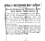 Box 7_5 (Subject Files- Fanaticism- Followers of the Holy Ghost- Clippings- 1908) by ATS Special Collections and Archives