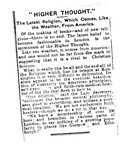 Box 7_10 (Subject Files- Fanaticism -Higher Thought [Theosophy]- Clippings - 1904) by ATS Special Collections and Archives