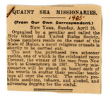 Box 7_11a (Subject Files- Fanaticism- Holy Ghost and Us- Frank W. Sandford- Clippings- 1901-1908) by ATS Special Collections and Archives