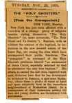 Box 7_11a (Subject Files- Fanaticism- Holy Ghost and Us- Frank W. Sandford- Clippings- 1901-1908)