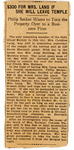 Box 7_11a (Subject Files- Fanaticism- Holy Ghost and Us- Frank W. Sandford- Clippings- 1901-1908) by ATS Special Collections and Archives