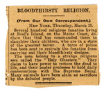 Box 7_11a (Subject Files- Fanaticism- Holy Ghost and Us- Frank W. Sandford- Clippings- 1901-1908)