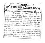 Box 7_12 (Subject Files- Fanaticism- Holy Rollers-Clippings- 1903-1910)